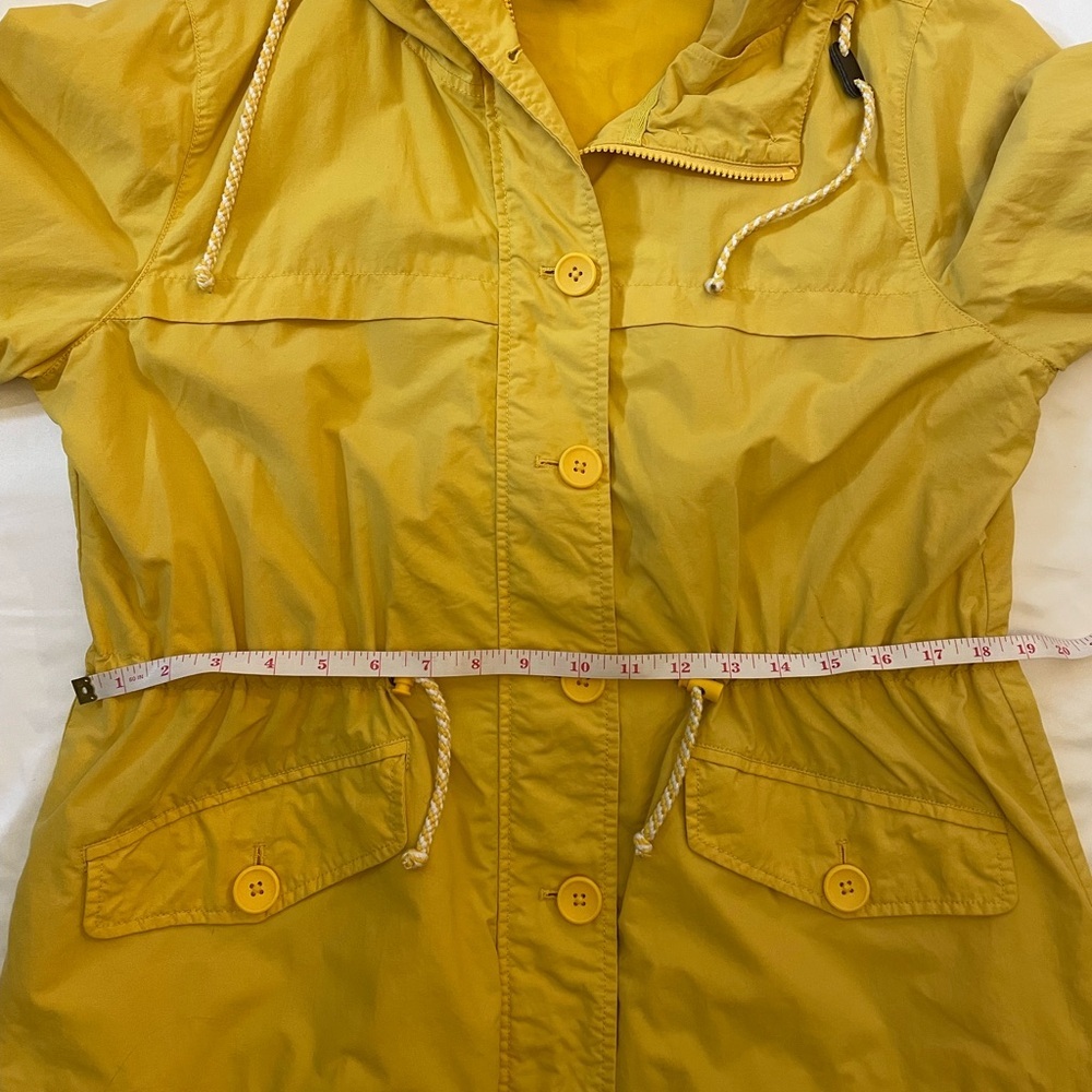 J. Crew size large yellow light windbreaker jacket - Picture 9 of 12